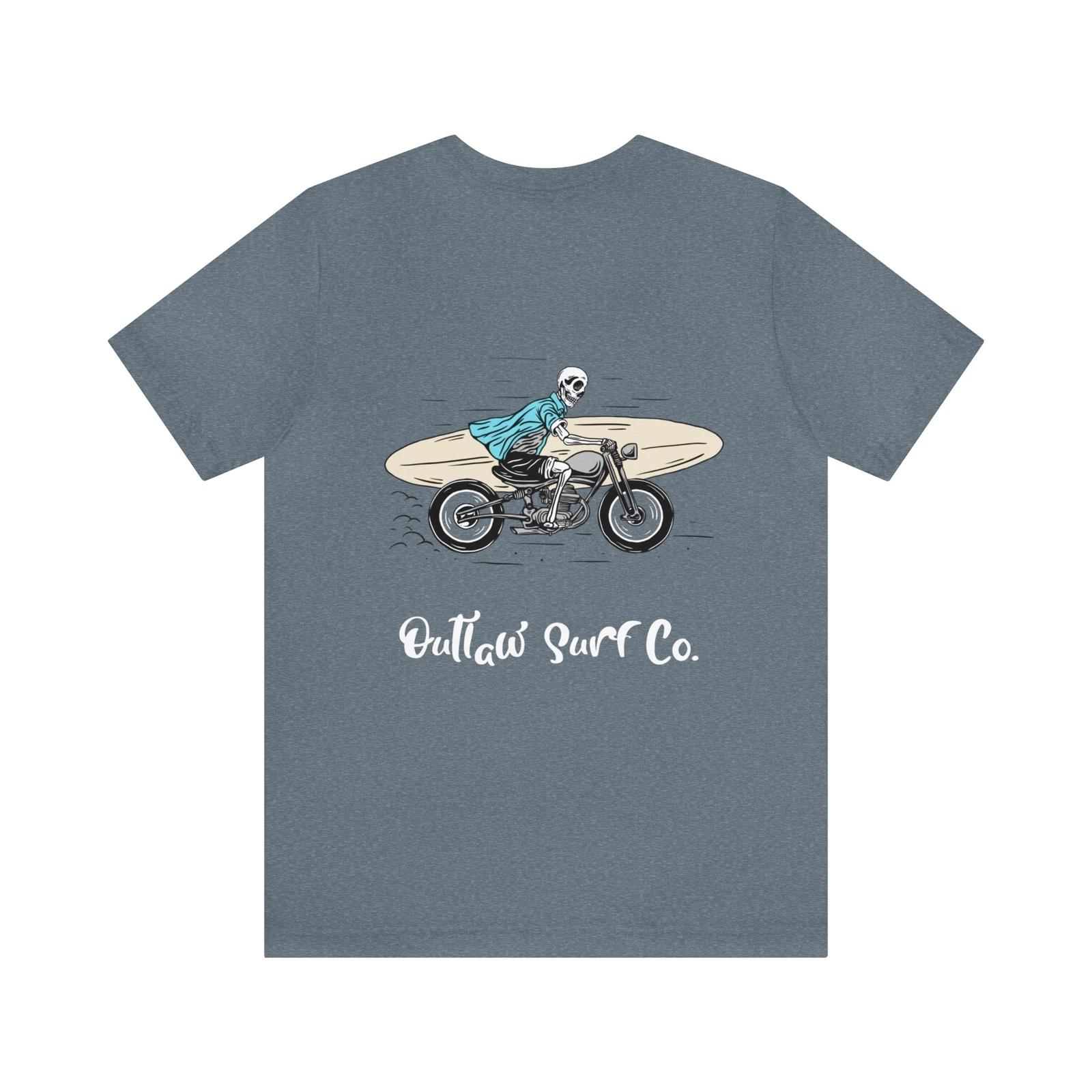 Outlaw Surf Skeleton Board Ride T-Shirt S