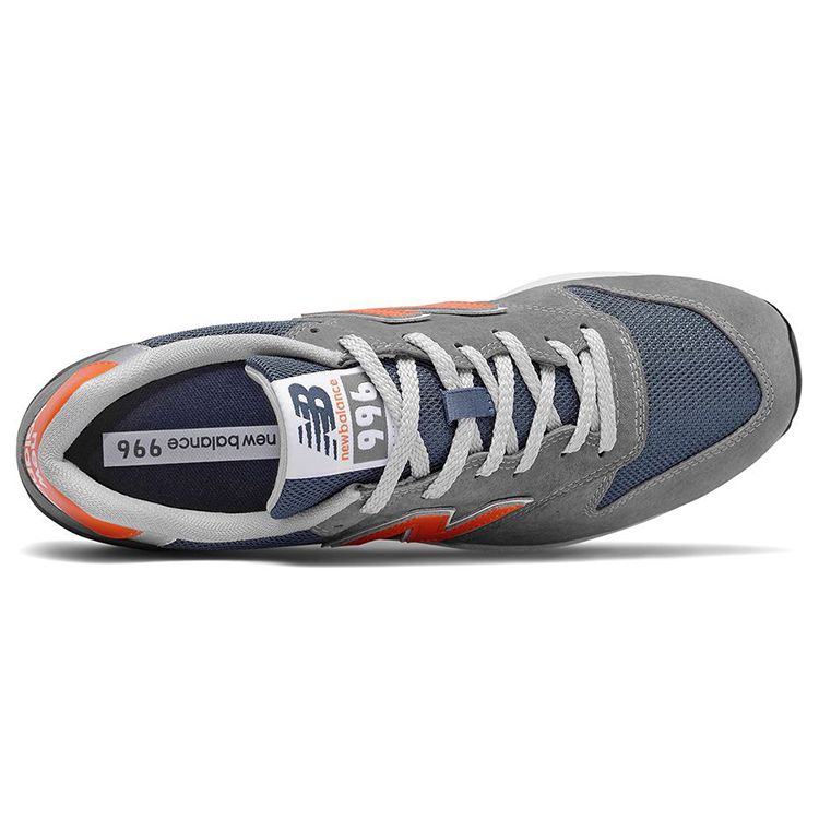 New Balance 996 Grey Orange Unisex Sneakers Navy CM996SHA