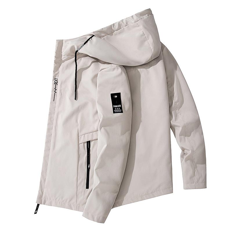 Men's Jacket Spring and Autumn Versatile Trendy Loose Plus Size Coat Autumn Men's Casual Sports Jacket Trendy Korean Style
