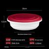 HANDUNYOU Disposable Round Meal Boxes with Lids