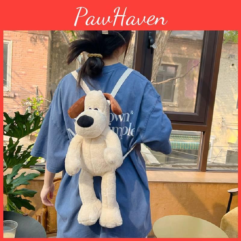 Plush Backpack Wallacegromit Wear Clothes Dog Bag Cartoon Toy Kids Gift Cute