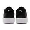Puma Platform Durable Non-Slip Low-Top Sneakers Women Sneakers Black White 384617-02