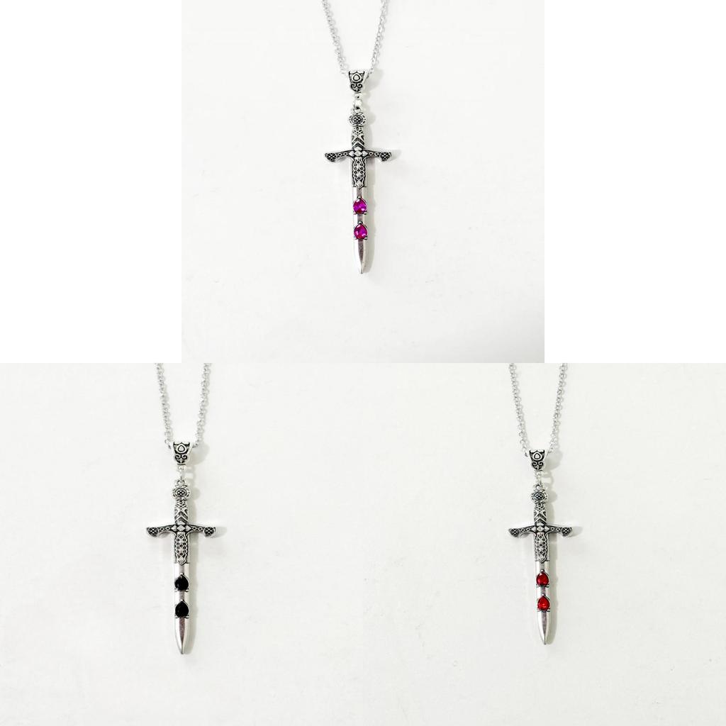 Vintage Gotische Anhänger Halskette Mit Diamantverzierungen Für Damen