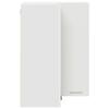 Wall Mounted Corner Cabinet with Storage White 57 x 57 x 80 cm Particleboard