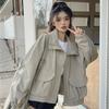 Women's Versatile Autumn Loose Retro Workwear Casual Jacket Top