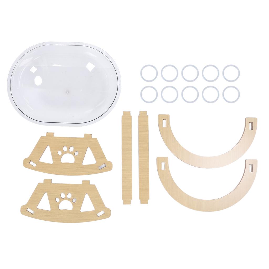 Transparent Cat Bed Spacious Stable Structure Stylish Look Clear Cat Hammock for Sleeping Playing Lounging