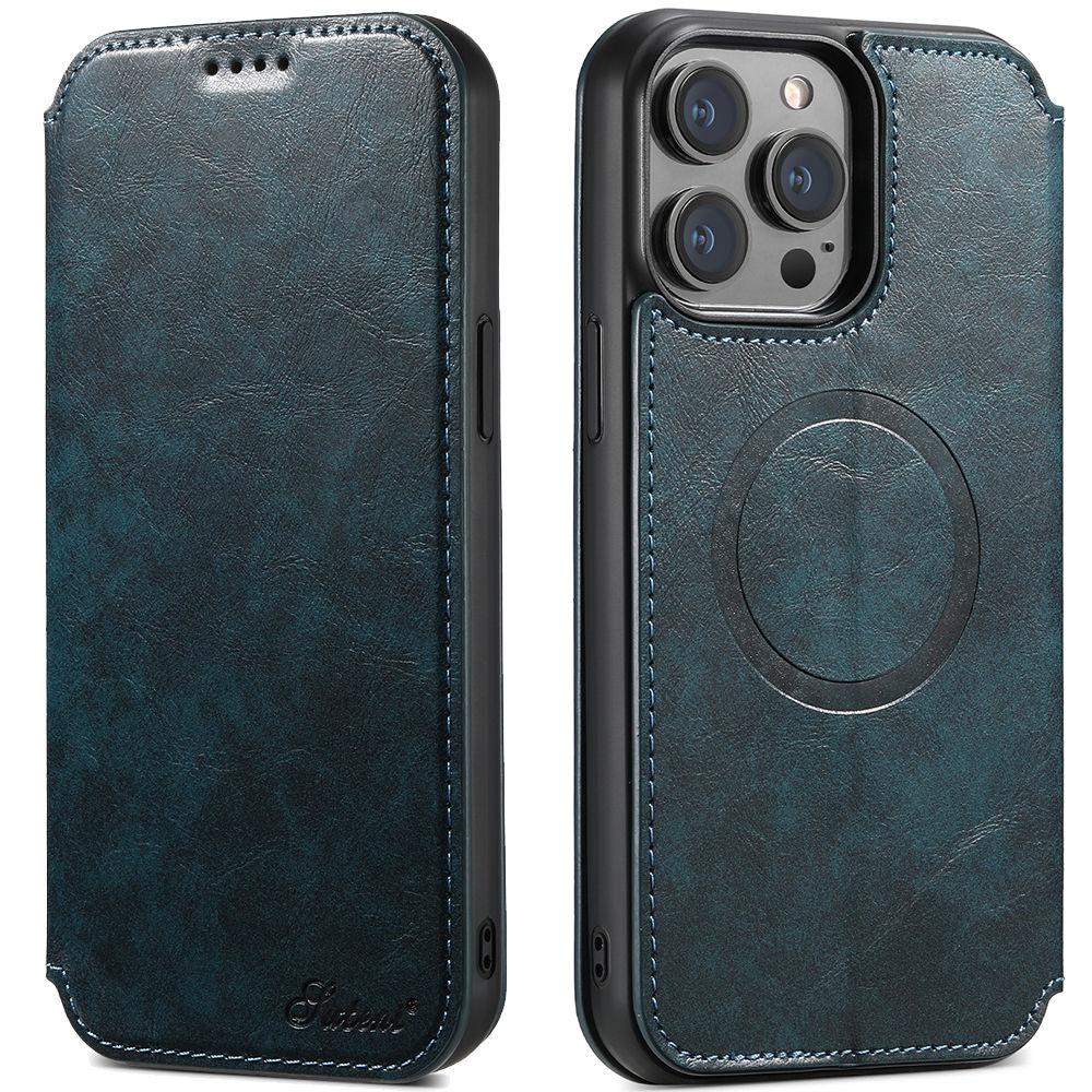 for iPhone 15 14 13 12 Pro Max Wallet Case [Compatible with Mag-Safe] Magnetic Leather Flip Cover Kickstand and Card Holder