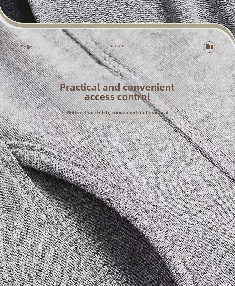 Herren Baumwolle Wolle Hose mit hohem Bund: Warm, Dünn, Lockerer Gerader Schnitt für Herbst/Winter - Ideal für Mittelalte & Ältere.