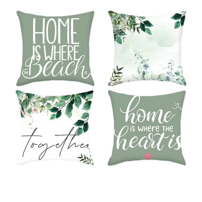 Small Fresh Throw Pillow Case, Pillow Case, Living Room Sofa Back Cushion Cover, Short Plush Pillow Case