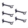 5 Guitar Wall Mount Hanger Holder Storage Display Stand Rack Black