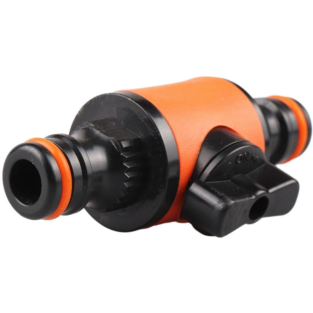 Garden Hose Connector Coupling with Shut-off Valves Switch Water Pipe Quick Joint Connection for Watering Irrigation 2x