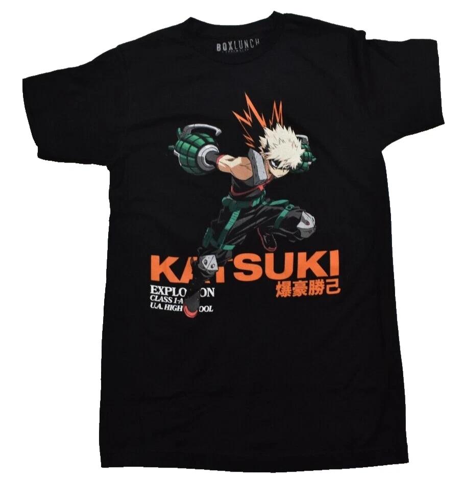 

BoxLunch Mens My Hero Academia Katsuki Bakugo Portrait Shirt New Small 2XL