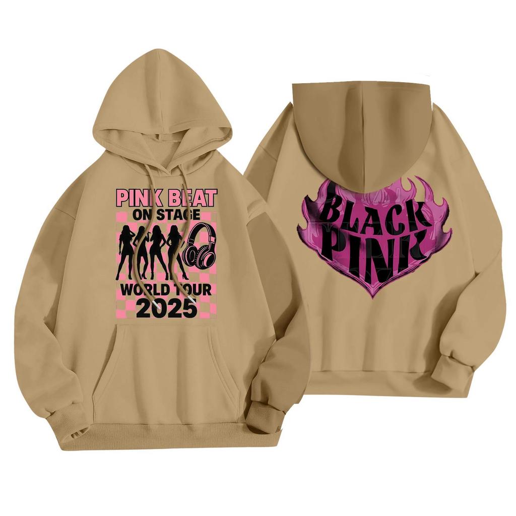 Dámská módní ležérní mikina s kapucí, dlouhým rukávem a potiskem