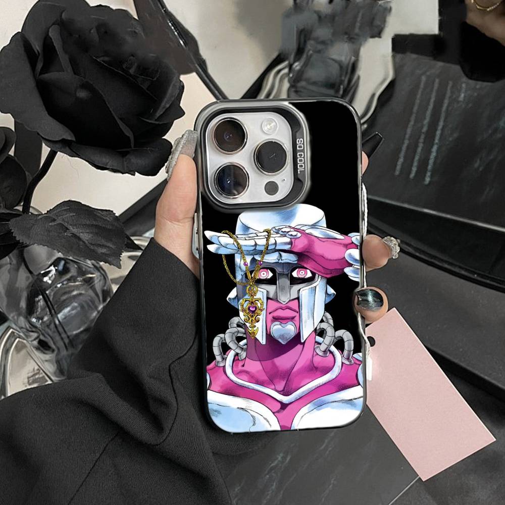 Anime Jojos Bizarres Adventures Phone Case For IPhone 16 17 15 14 12 13 Pro Max Black Color Shockproof Cover
