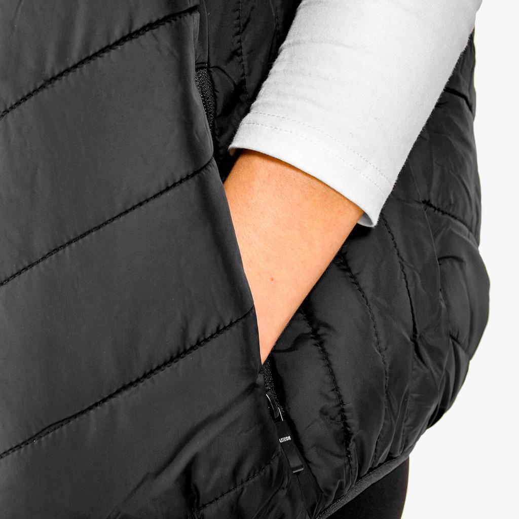 Heated vest sleeveless usb women's men's quilted black jacket l Heated vest black size XL
