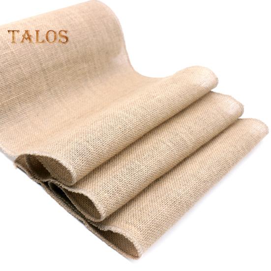 Party Tischläufer Jute Stoff Boho Stil Fleckabweisend Wohnkultur DIY Handwerk Wiederverwendbar Tischschutz Dekoration Prom Bankett Tischläufer für