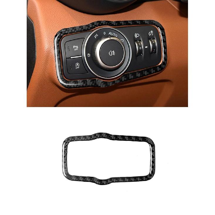 Car Accessories For Alfa Romeo Giulia 2017-19 Interior Carbon Fiber Window Key Panel Headlight Switch Wait Stickers