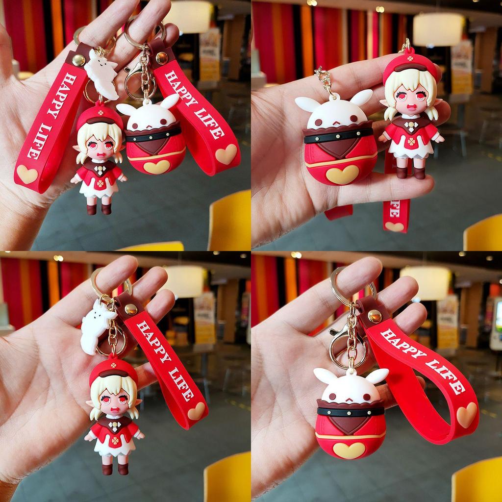 Adorable Genshin Impact Klee Bomb Doll Keychain Perfect For Cosplay And Gifts