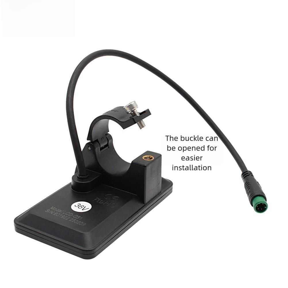 LCD Display Speedometer With 5 Core Connector For G51 Bicycle 24V 36V 48V Handlebar Mount Black Cycling Parts Accessories 7