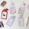 Kpop PVC Photocard Holder with Keychain Pendant Kawaii Card Protector for 54x86mm Idol Photo Fit Students Girls Gift