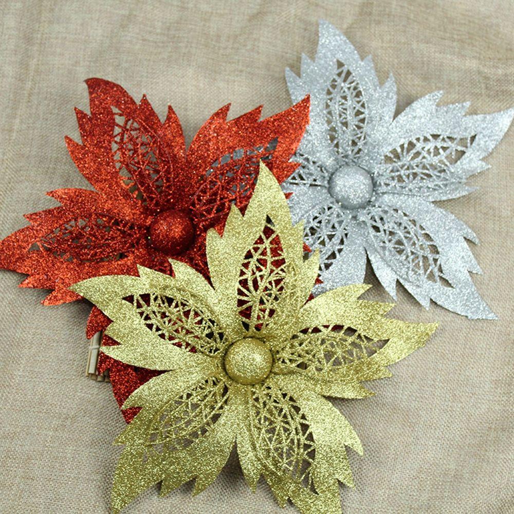 Party Supplies Xmas Tree Decor Artificial Flowers Christmas Decorations Silk Flower Fake Flower