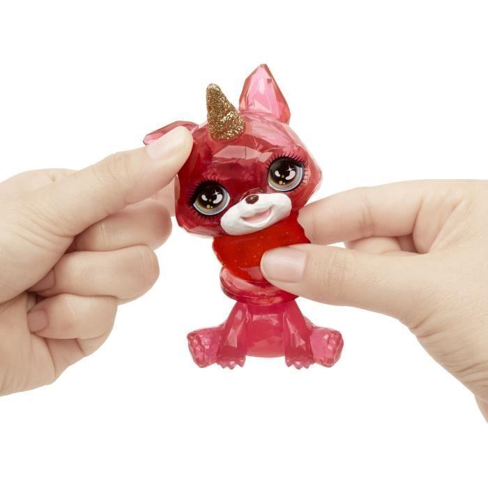 Rainbow high poupée mannequin avec kit de slime et animal de compagnie - ruby (rouge) - poupée pailletée 28 cm avec kit de slime