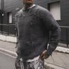 2025 Jesień Zima Retro Street Sweter z Frędzlami Dzianinowy Unisex Młodzi Dorośli