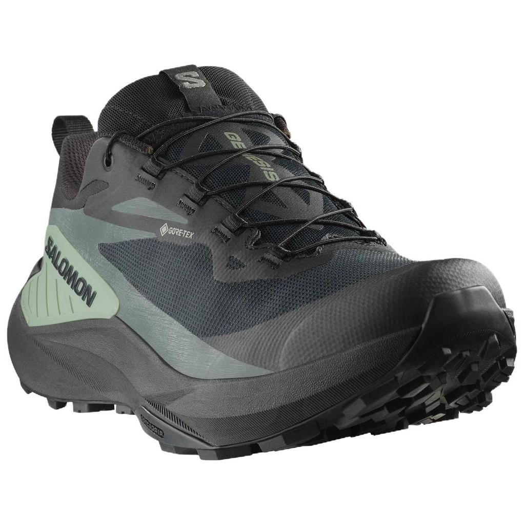 SALOMON Genesis GORE-TEX Black Urban Chic Men Sneakers Agave-Green L47518700