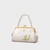 Bag Women'S Bag Summer Leather Shoulder Portable Mother Bag Fashion High-End Embroidery Hand Bag