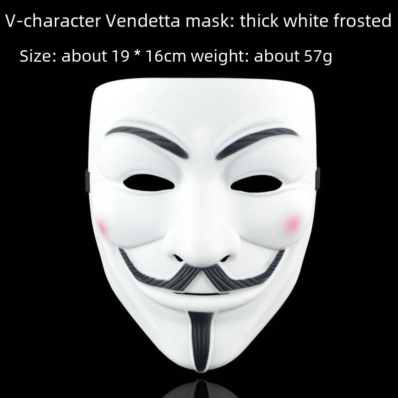Máscara de Película V de Vendetta para Halloween: Vendetta Face, Stranger V, Danza callejera, Máscara de anciano