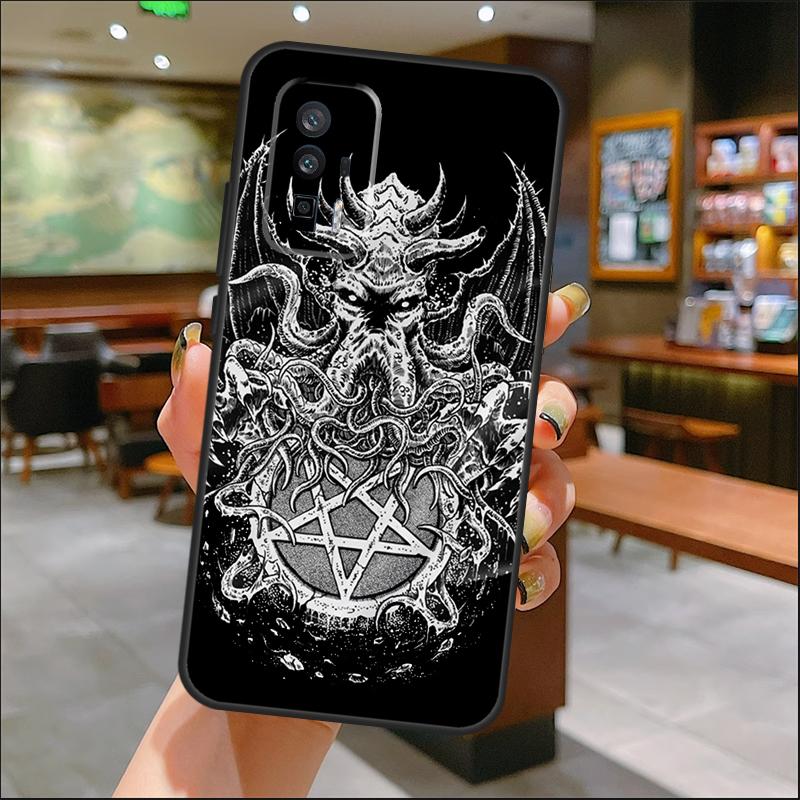 Gothic Satanic Pentagram Case For Xiaomi 15 14 Ultra 13 11T 12T 13T 14T Pro POCO X7 Pro X3 X5 X6 M6 F5 F6 Pro Cover