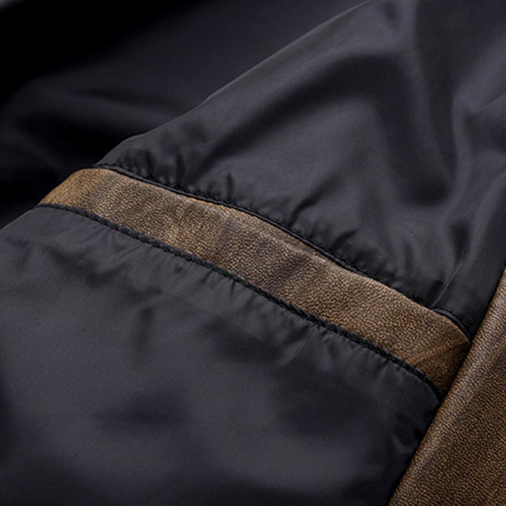 Men's Large Lapel Casual Suit Slim Fit Jacket Men's PU Leather Jacket Suit