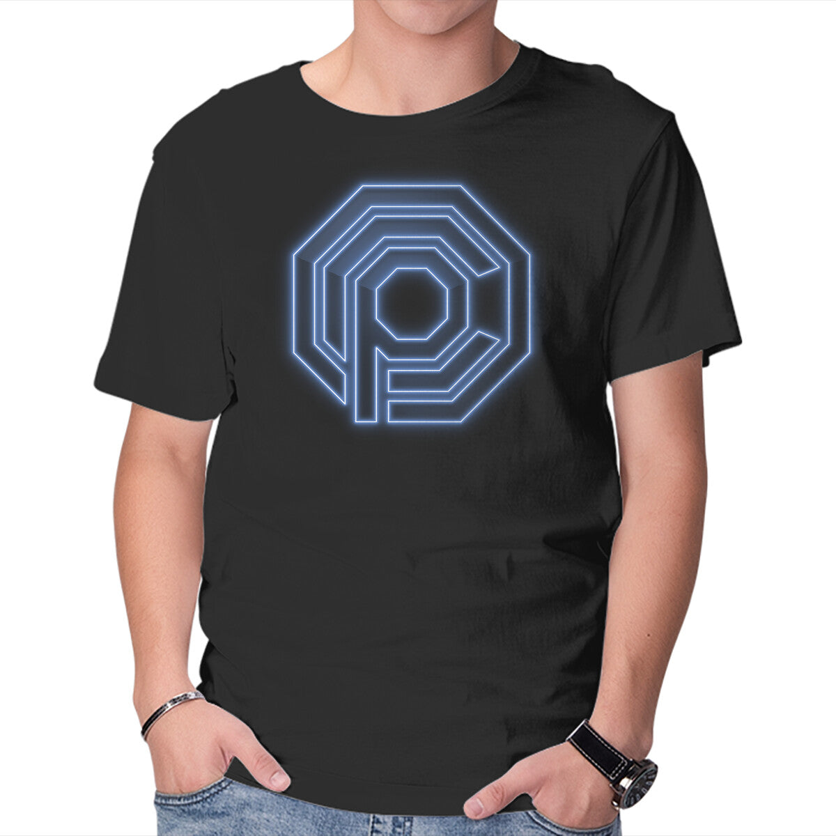 Unisex Crew Neck T-Shirt OCP Neon Graphic Short Sleeve Casual Tee XXXXL
