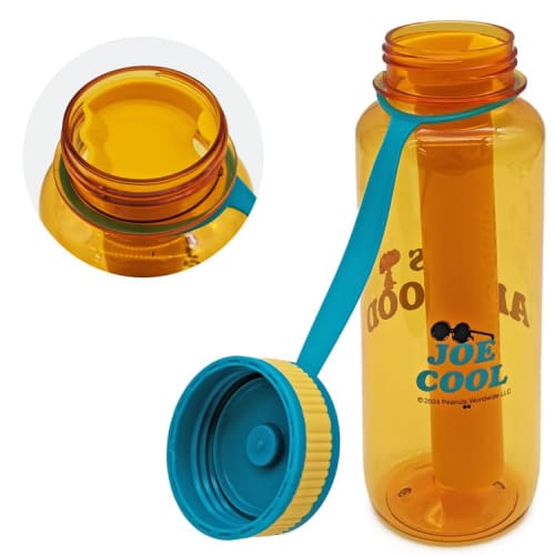 Onishi Ken PEANUTS Drink Bottle, Orange with Ice Tube, PL-2201