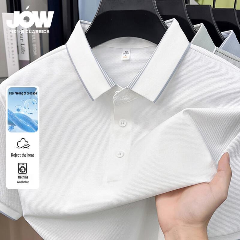 

JOW Men s 2026 Summer Business Casual Non-Iron Polo Shirt 52