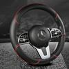 Pu Leather Car Steering Wheel Cover Anti-slip 38cm 15inch For Toyota RAV4 Hilux Corolla Camry Prius Land Cruiser