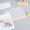 Simplicity EVA A4 Zippered Mesh Document Bag Transparent Receipt Organizer File Folder for Office School Home Paperwork