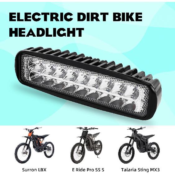 

Фара для Surron, Удлиненная фара для мотоцикла Surron Sur ron LBX E Ride Pro SS S Talaria Sting MX3, 6000-6500K, Plug and Play