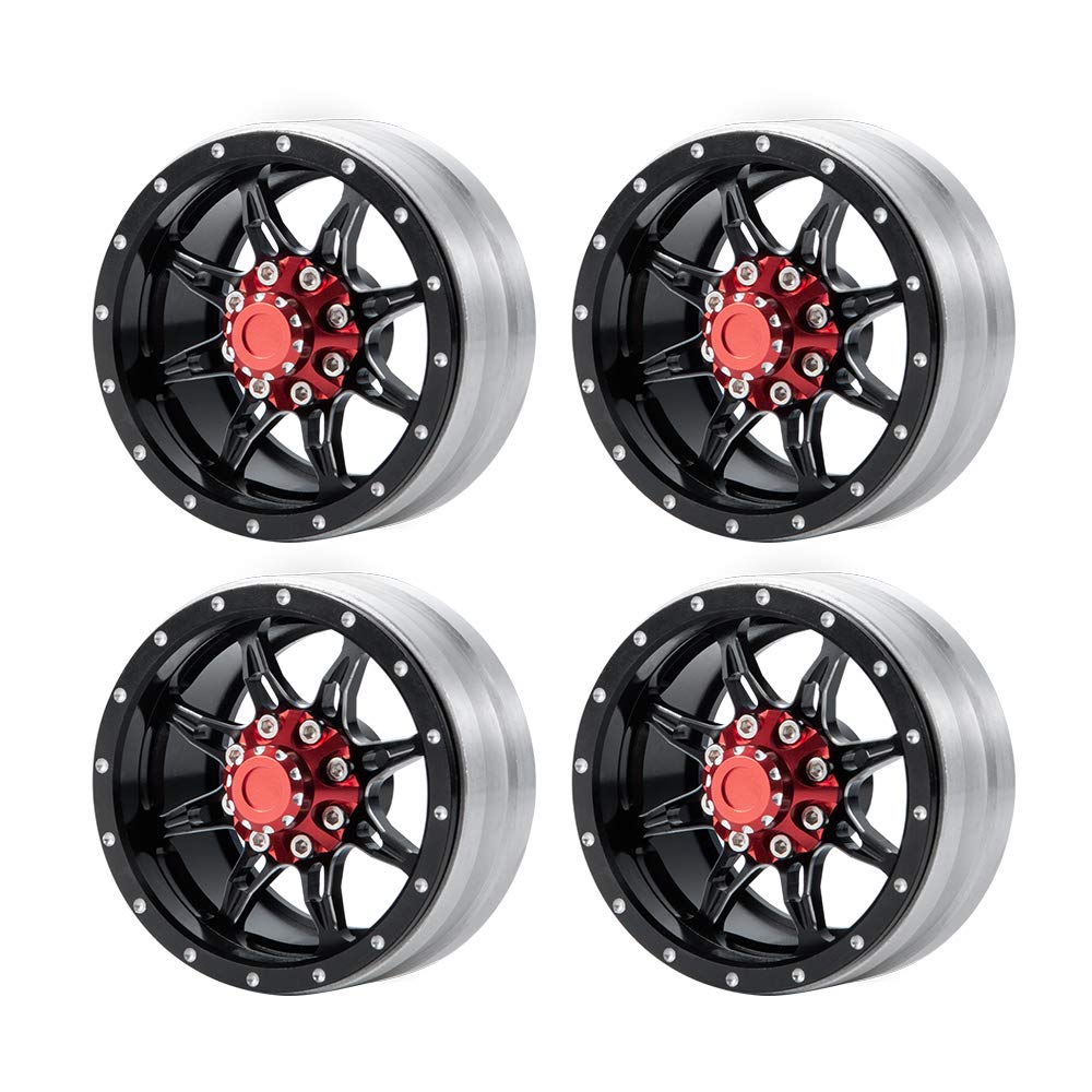 

Beadlock Wheel Wheel Hub 12mm Hex Hub Tire Inner Compatible with AXIAL SCX10 90046 1.9 (4 Pieces)