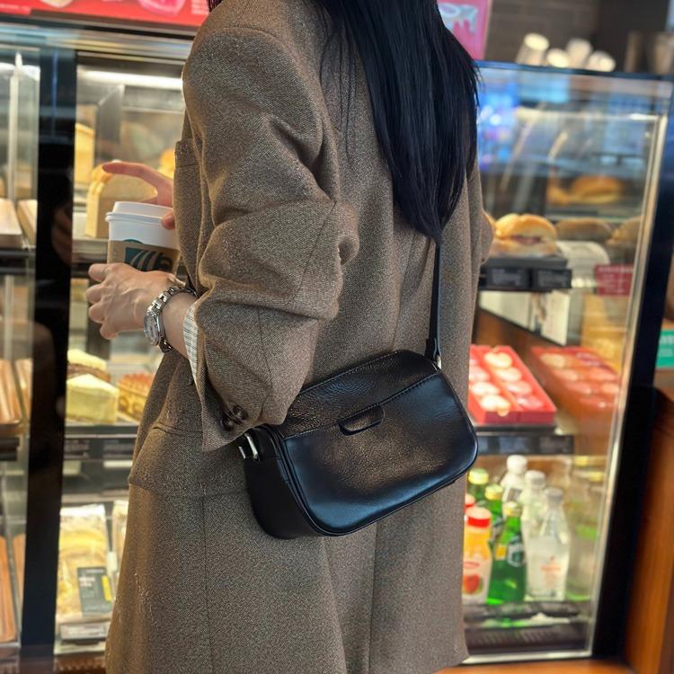 Real Cow Leather Ladies Crossbody Bag 2026 New Women's High Quality Handbag Small Commuter Luxury Shoulder Bag Easy To Match