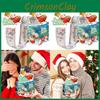 Theme Party Christmas Props Gift Box Paper Material Festive Supplies Decorations