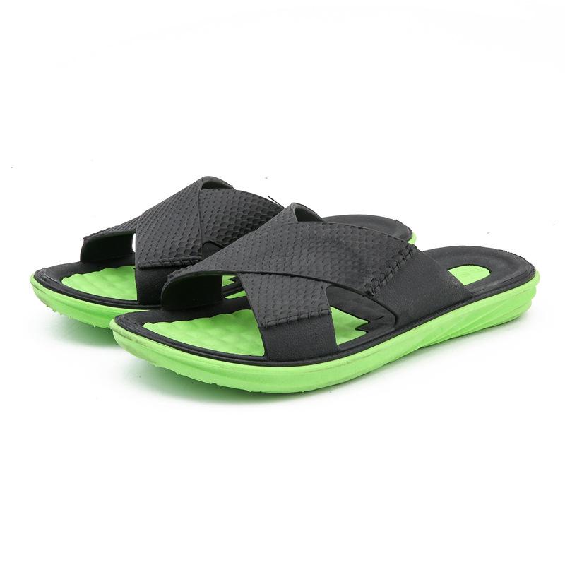 2024 New Style Men's Slippers Plus Size Fashion High Quality 100% Crazy Horse Leather Mens Summer Slides 5679