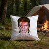 DDavidS BBowieS Kissenbezug Polyester Quadratische Kissenhülle 45 cm Dekorativ für Zuhause Couch Bett Auto Dekor