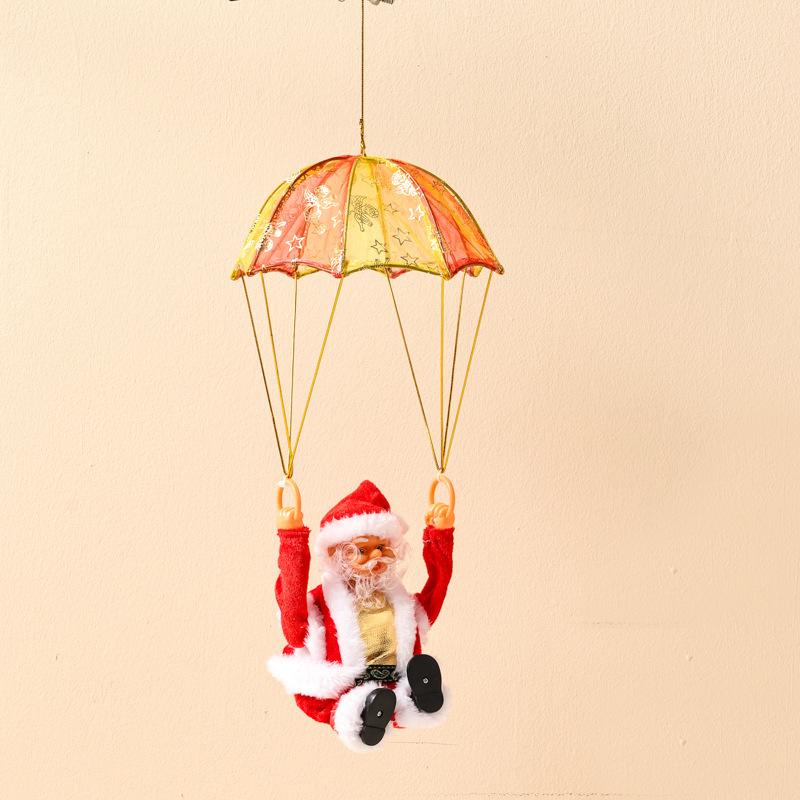 Cute Climbing Santa Santa Christmas Decor Climbing The Bead Curtain Xams Tree Pendants for Home Gifts Mall Christmas Dress Up