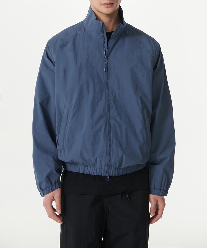 Musinsa Standard Oversized High-Neck Windbreaker Jacket [Grayish Blue]
