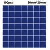 100PCS Glass Mirror Sticker 20x20mm DIY Glass Home Decor