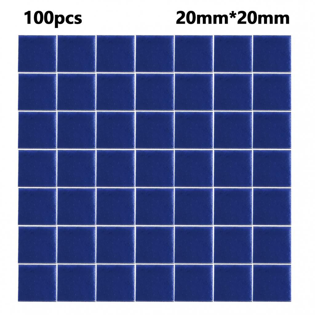 100PCS Glass Mirror Sticker 20x20mm DIY Glass Home Decor