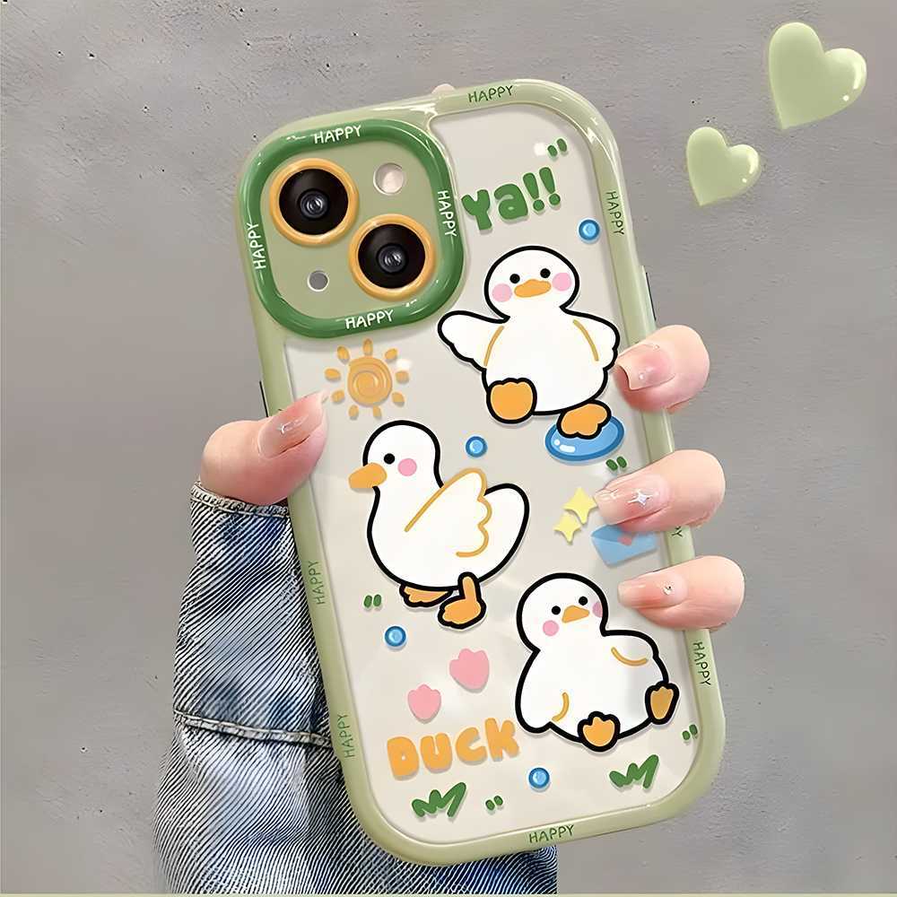 Funny Duck Suitable for iPhone17ProMax Mobile Phone Case 14 Apple 13 Fine Holes 12/15 Premium 16 Soft Case