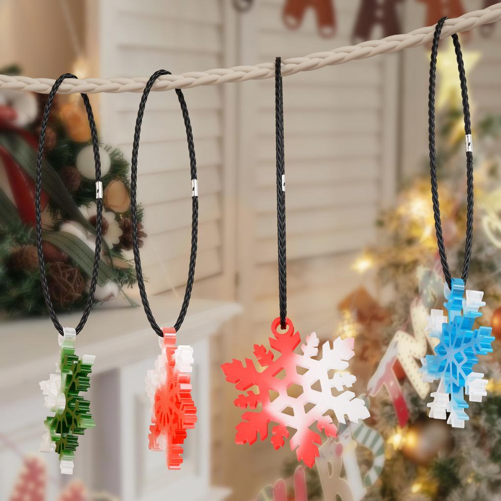 Christmas Snowflake Pendants Crystal Mirror Epoxy Resin Silicone Mold Xmas Holiday Ornament Resin Molds For Jewelry Making Craft