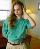 GREENBUTTER Wave Pom Pom Round Knit (Mint)